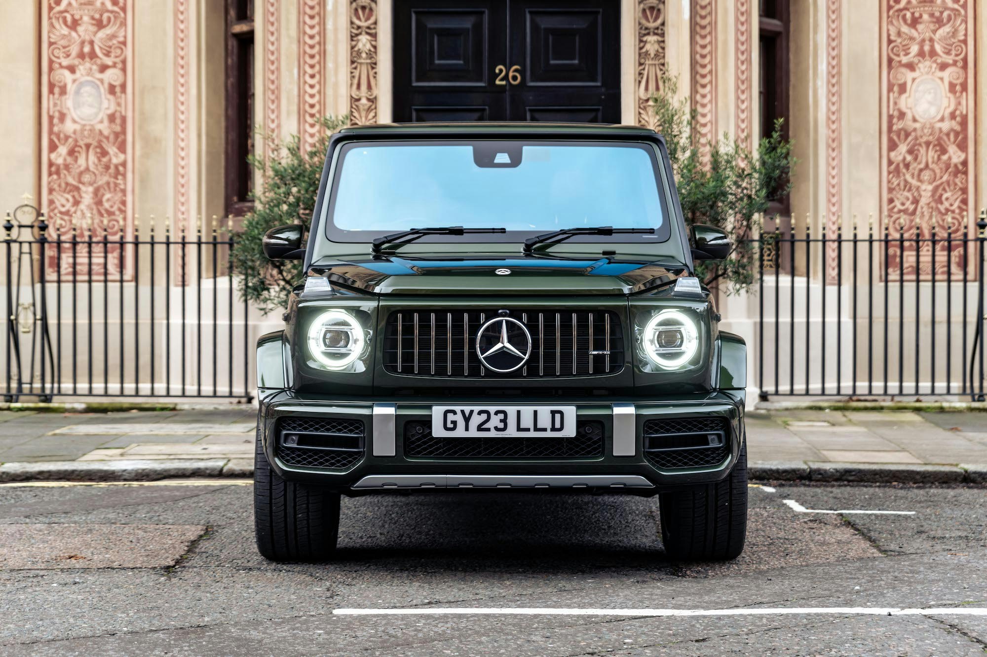 Olive green Mercedes-AMG G63